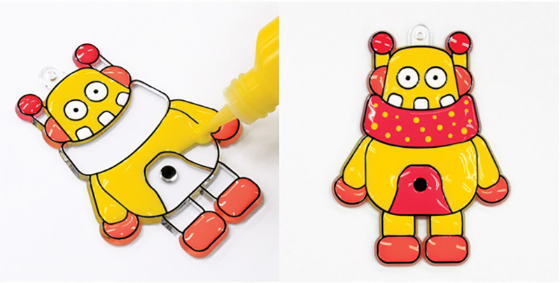 Amos 6428 - Sada Barvy na sklo ROBOTI